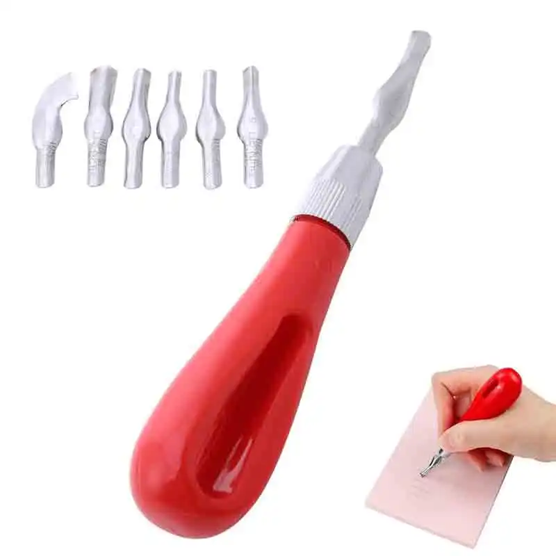 Carving Tool Practical Beginner DIY Portable ABS LInoleum Cutter Art Supplies Ergonomic School Engraving  Multifunctional