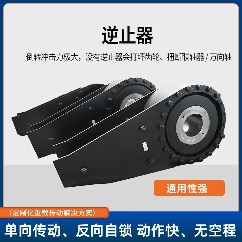 2026 hot sale Roller wedge backstop Mine conveying equipment φ 70 shaft diameter gear reducer Anti-reverse backstop