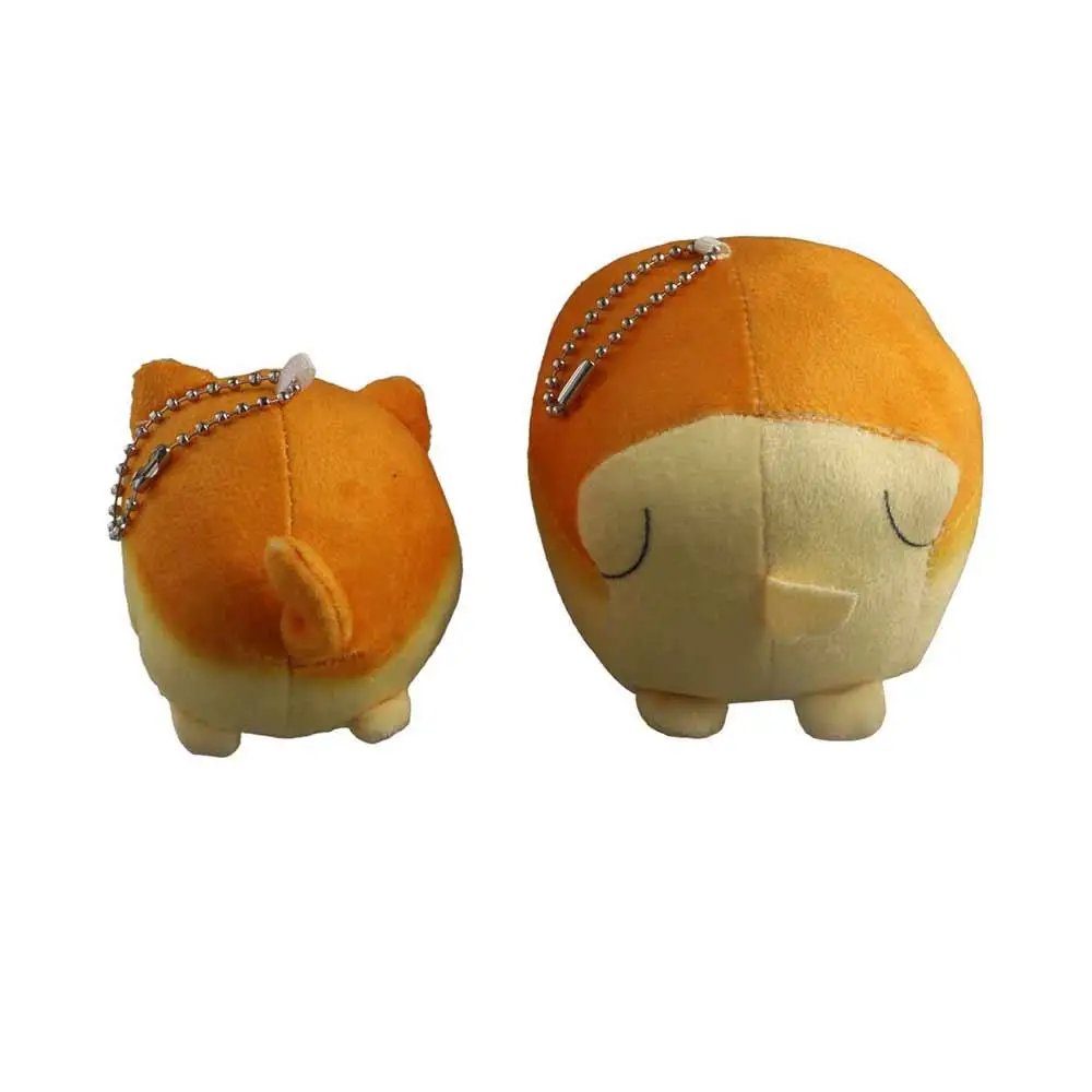 Personality Toast Cute Bread Dog Key Chain Shiba Inu Animal Pendant Car Key Keyrings Bag Charms Cartoon Gift