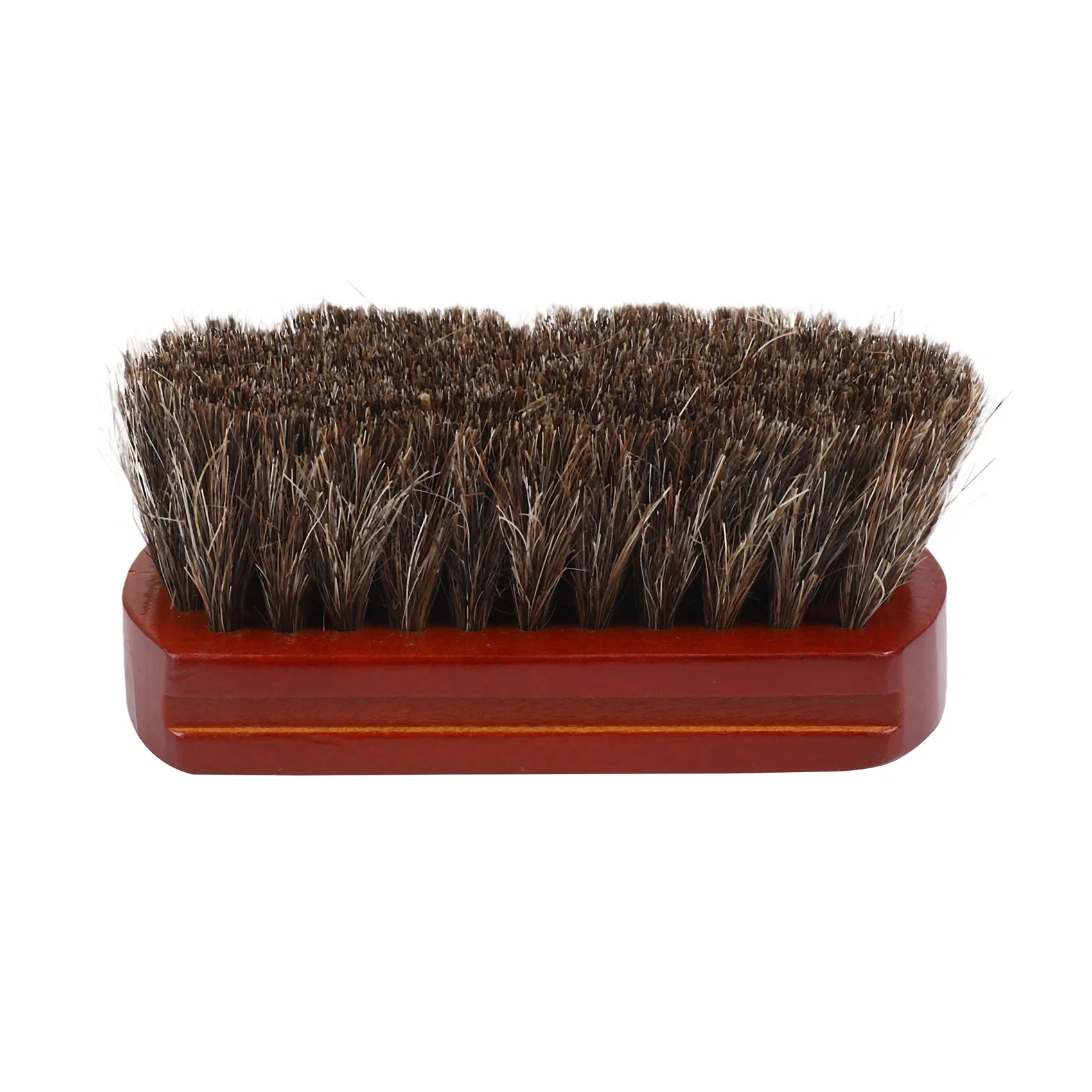 A76G-Wood Handle Natural Horse Hair Mustache Beard Brush Facial Beard Cleaning Men's Shaving Brush Barber Salon Appliance Tools