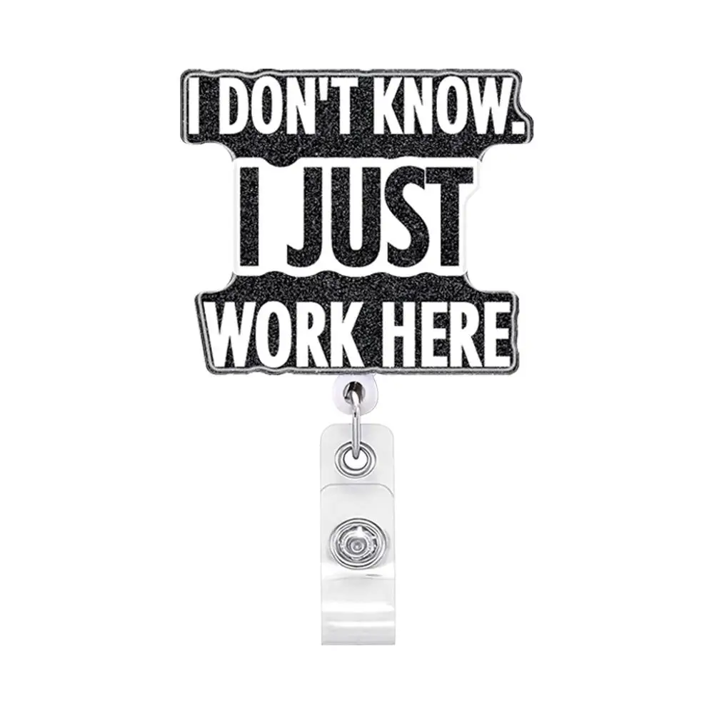 Creative Radiology Retractable Badge Reel Acrylic Name Tag Card Badge Holder Nurse Doctor Student Card Reel Clip Office Supplies
