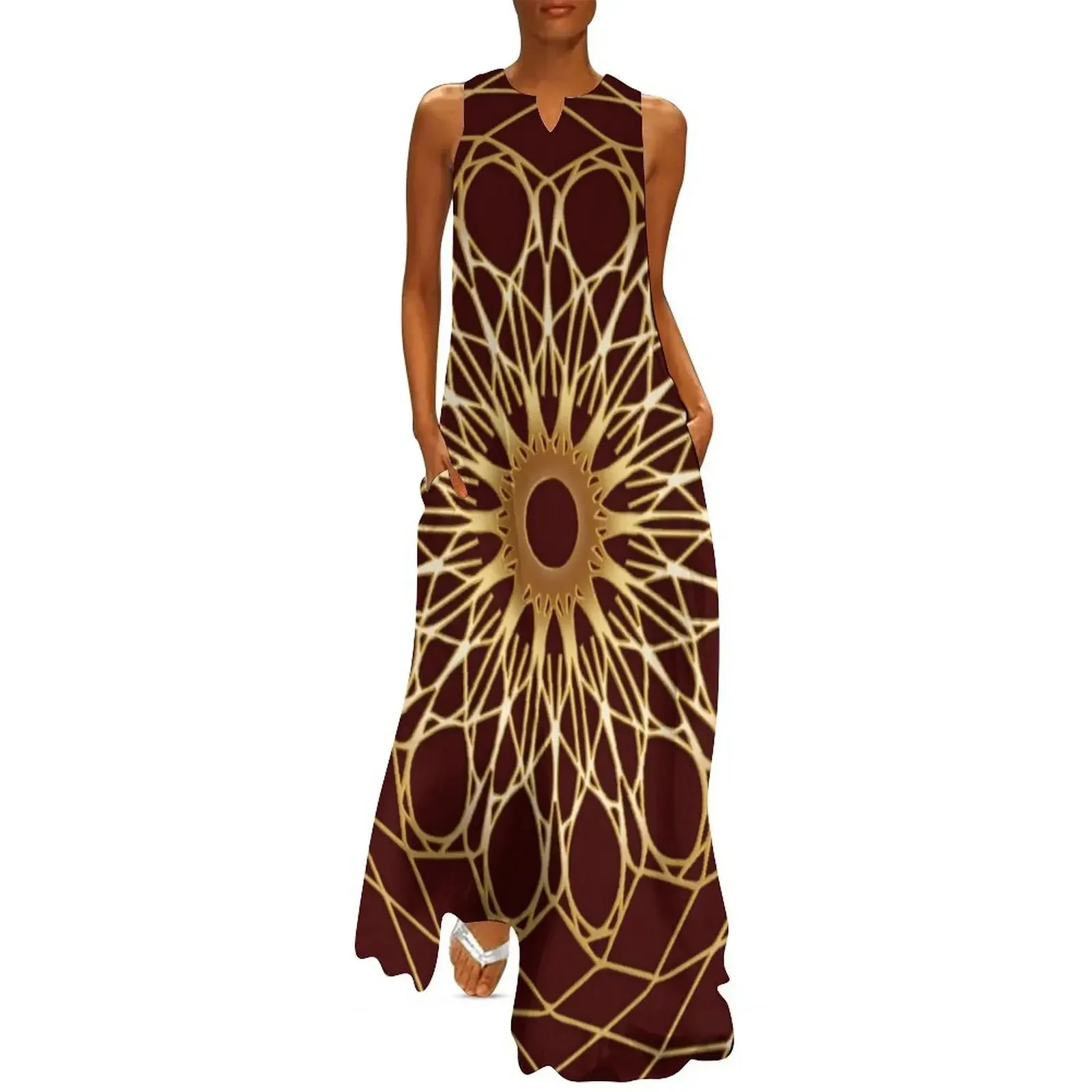 

Anandi Sano Mandala Long Dress dress for women 2025 fairy dress Aesthetic clothing evening