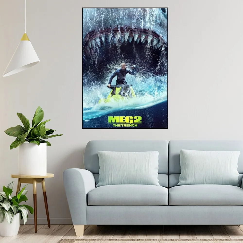 BEAST KINGDOM Meg 2 The Trench Poster Home Room Decor Aesthetic Art Wall Painting Stickers