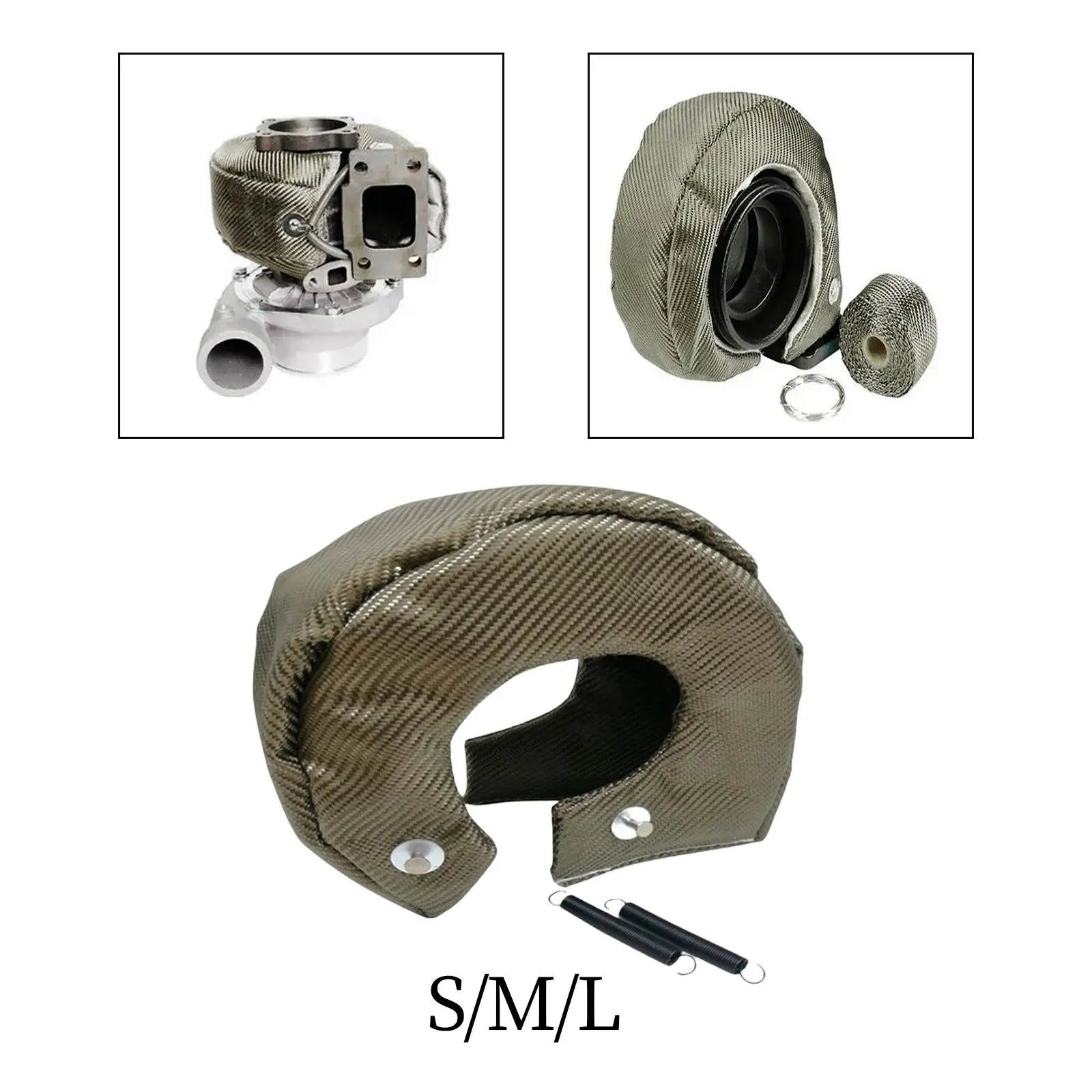

Turbocharger Cover Wrap Easy to Install Replace Turbocharger Cover Blanket