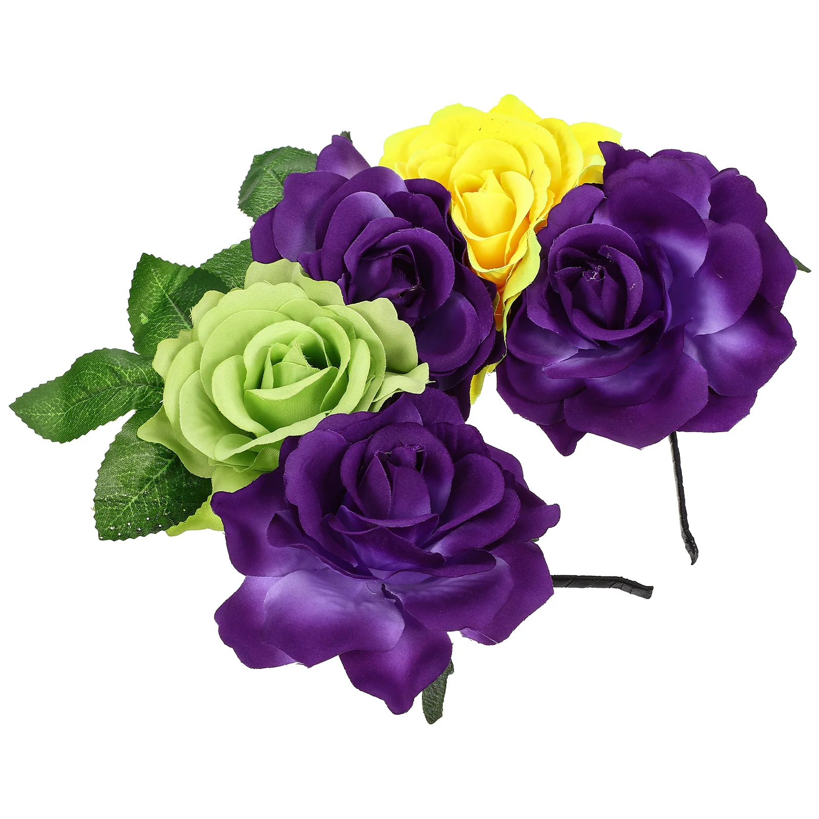 

Headband Bride Flower Hair Accessories Miss Bridal for Women Fabric Floral Headpiece