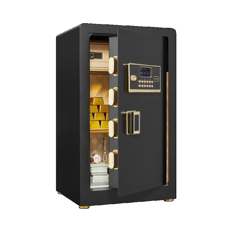 

Anti Theft Digital Security Lock Box Electronic Steel Home Safe Smart Alert System Removable Shelf Mute Function​