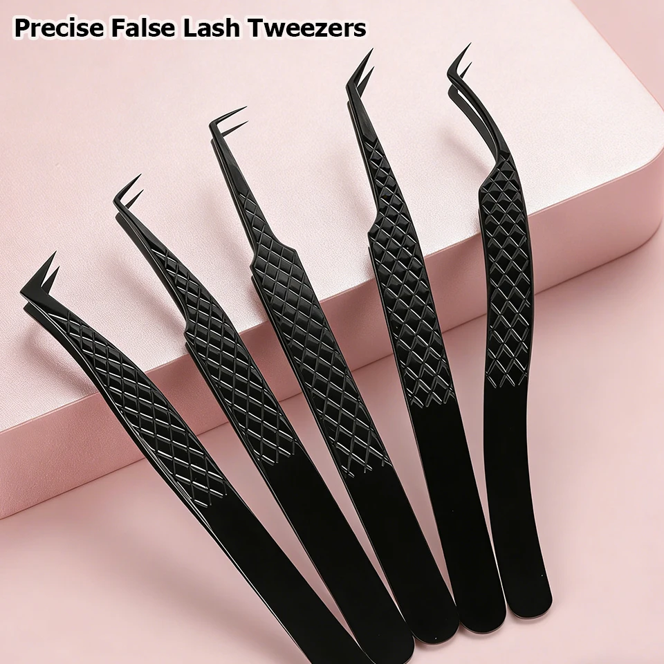 

Professional Eyelash Tweezers For Eyelash Extensions Mega Volume Mink Lashes Tool High Precision Lash Tweezers Makeup Artist Kit