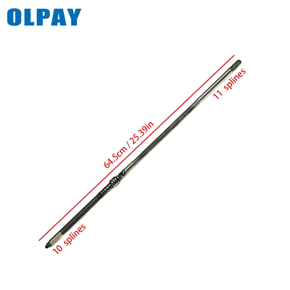 6B4-45501-00 Drive Shaft Short for Yamaha 9.9HP 15HP 2 Stroke 4 Stroke Outboard Engine,Boat Motor Aftermarket Parts