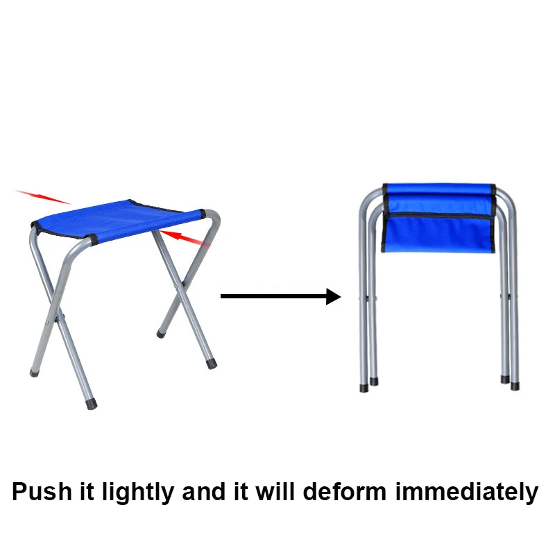 Outdoor Slacker Chair Portable Folding Stool Camping Chair Mini Portable Folding Stool Compact Camp Stool Chair