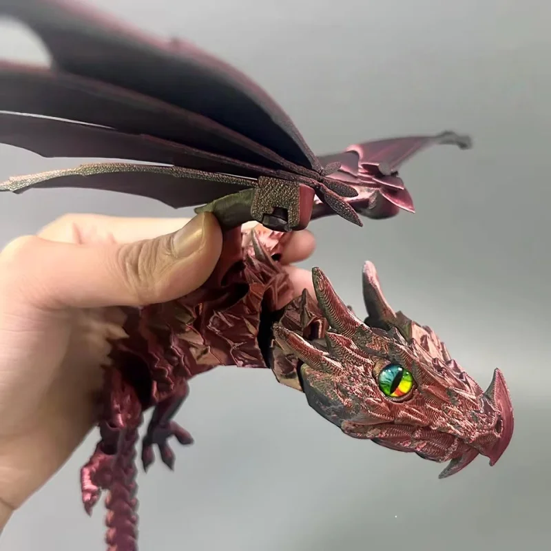 Spitfire Dragon NEW 3D Printed  Moveable Joints Model Home Desktop Decoration Ornament  Ideal Holiday Present For Adult And Kid