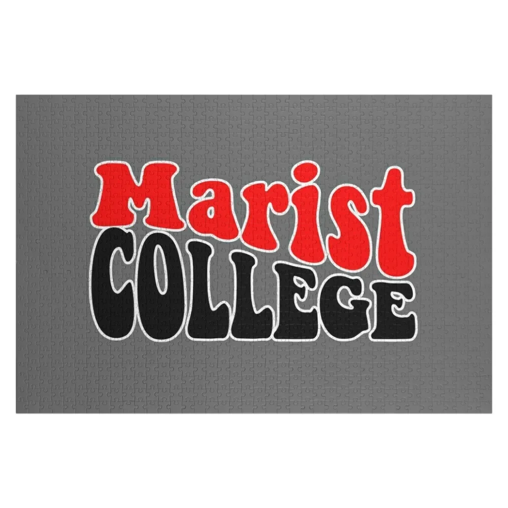 

Marist College Red Foxes Groovy Jigsaw Puzzle Customized Photo Personalized Gift Married Puzzle