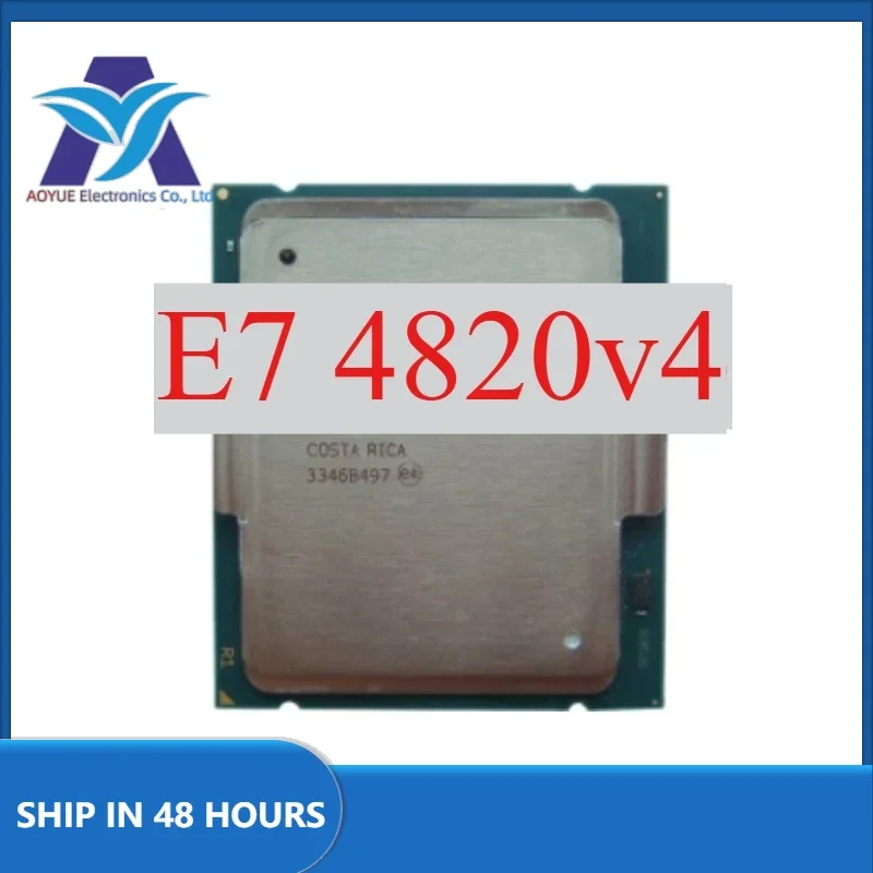 1pcs Perfect test E7-4820v4 E7 4820v4 2.00GHZ 10-Core 25MB SmartCache 115W E7-4820 v4 E7 4820 v4 LGA2011-3 cpu