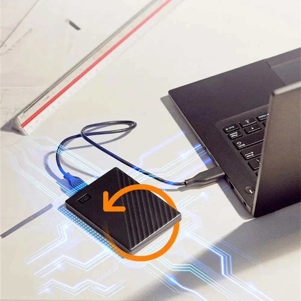 WD My Passport Portable External Hard Drive USB3.0 1TB 2TB 4TB Mechanical HDD Protection Official Backup Software For Laptop PC
