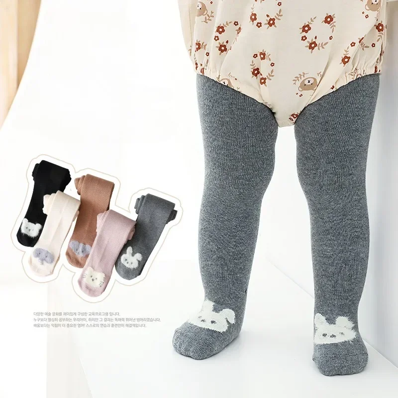 2024 Cotton Baby Girls Leggings Spring Autumn Tights Warm Elastic Newborn Pantyhose for Children Tights Princess Stockings