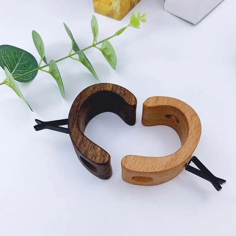 Wooden Car Flower Vase Vent Clip Elegant Design Car Vent Clip Air Outlet Vase Portable Automotive Air Fresheners Car Air Vent