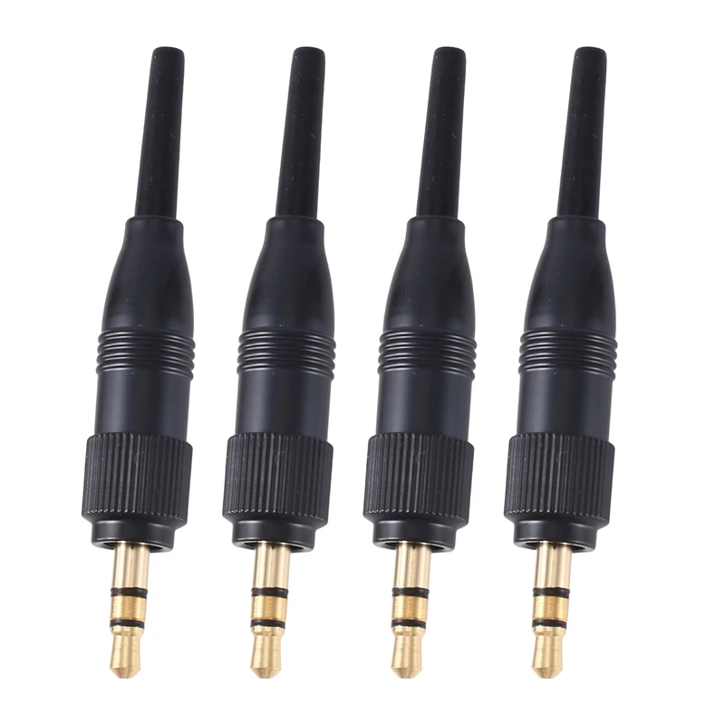 10Pcs 3.5Mm 1/8 Inch Stereo Screw Audio Lock Connector Part Kit For Sennheiser For Sony D11/V1/P03 Microphone Spare Plug Adapter