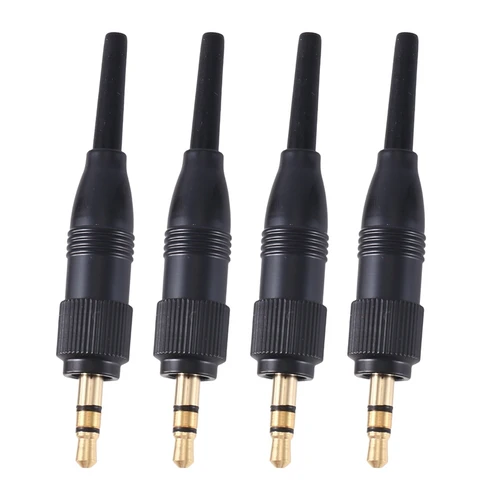 Imagen 2 del producto Kit de conector de bloqueo de Audio para micrófono, tornillo estéreo de 10 piezas, 3,5 Mm, 1/8 pulgadas, para Sennheiser, Sony D11/V1/P03, adaptador de enchufe de repuesto