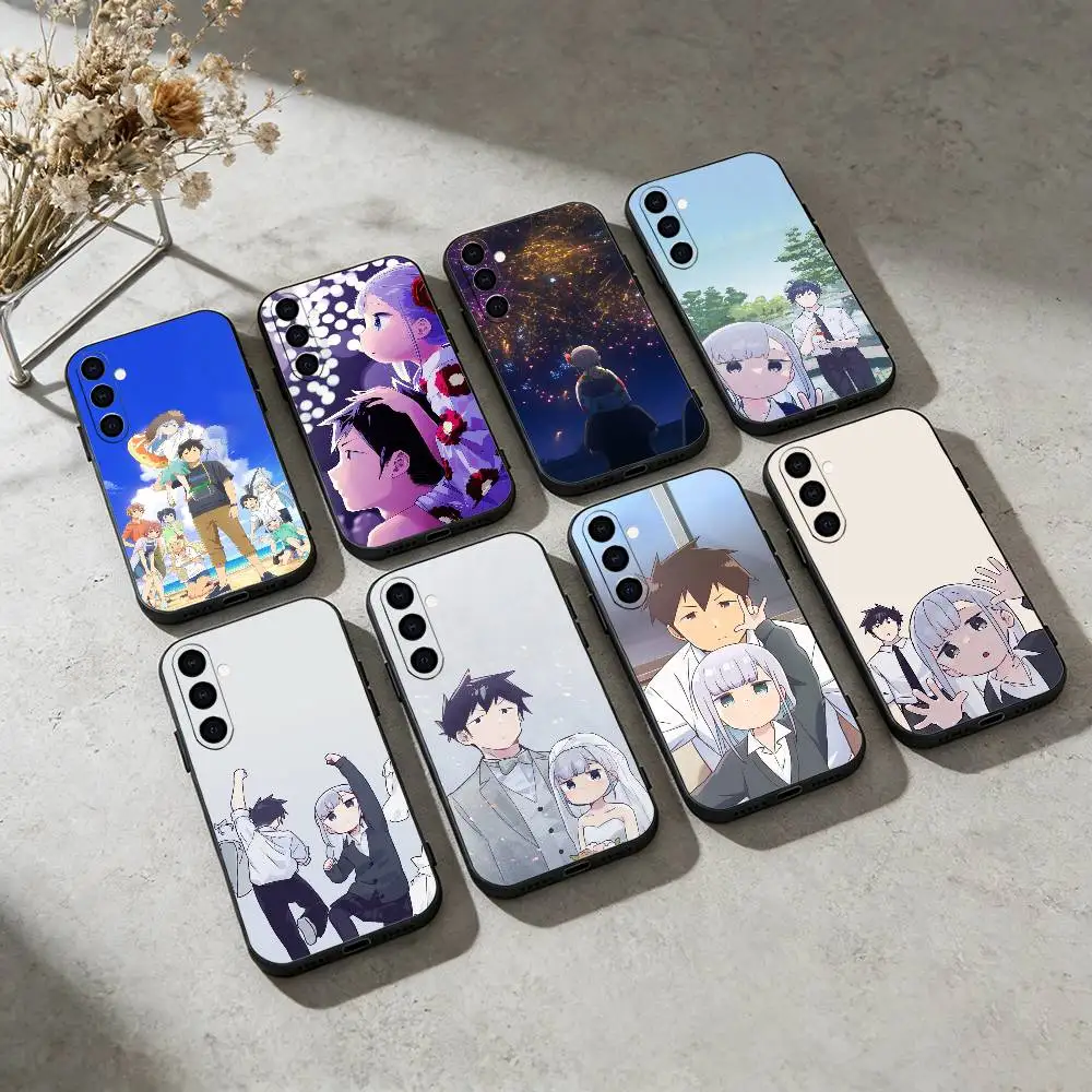 

A-Aharensan Anime W-wa Hakarenai Phone Case For Samsung GalaxyA13,21s,22,31,32,52,53,71,72,73,Soft Black Cover