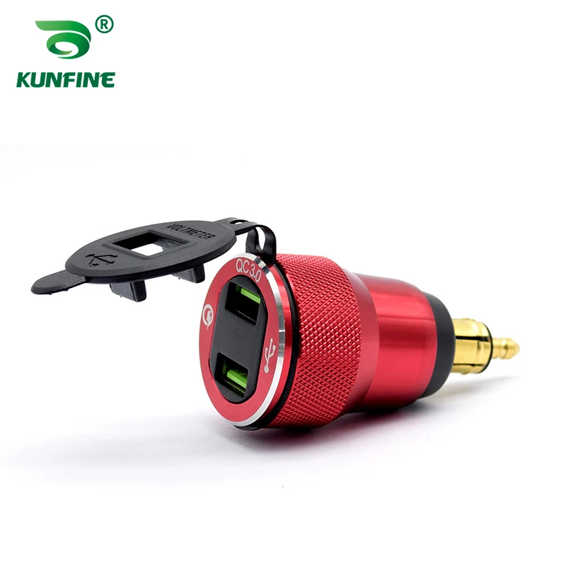 

Автомобильное зарядное устройство Dual USB QC3.0 из сплава с вольтметром для BMW Car Boat