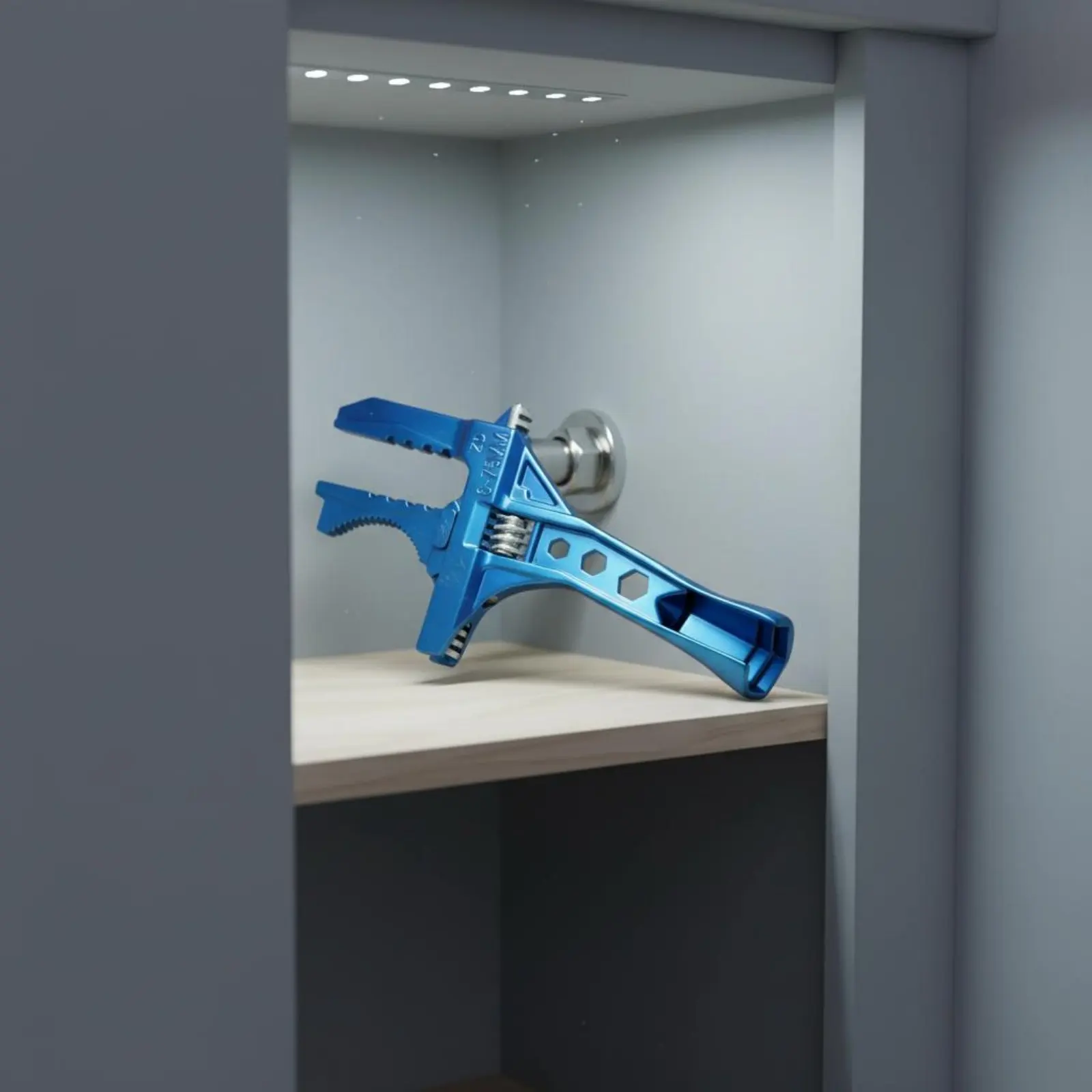 

Multi-Function Plumbing Wrench Serrated Bathroom Sink Wrench Short-Handle Slim