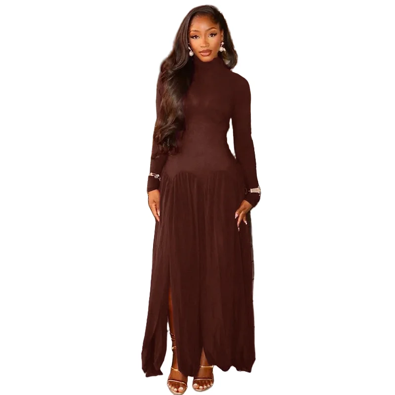 denim bodycon maxi dress Strapless – Dark Denim Front Slit Dress M Style with strappy heels Midi Bodycon Dress in Size:DAD-Small-FAMILY Wedding Party Dresses