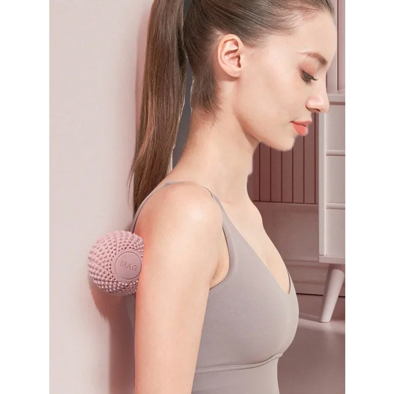 Foot Therapy Massage Ball Plantar Relax Muscle Tension Spiky Massage Yoga Fitness Magnetic Wellness Arch Support Peanut Design