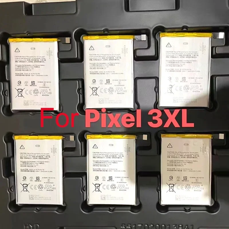G013C-B 3430mAh Battery For Google Pixel 3XL Bateria Batteries
