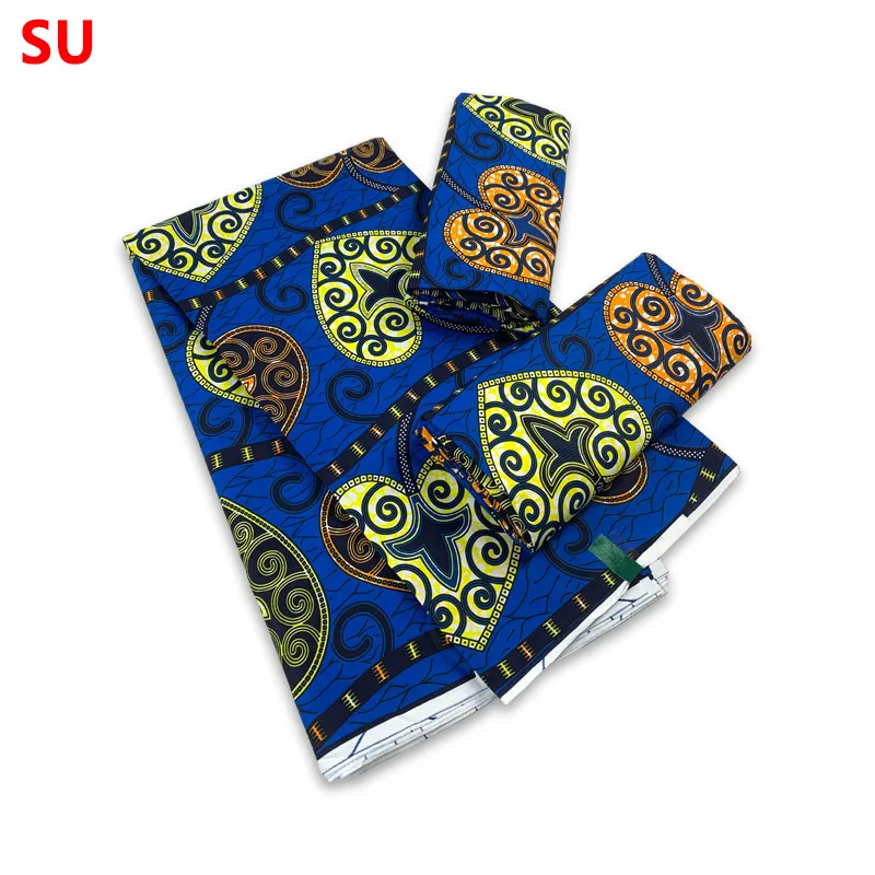 2023 Veritable Wax Guaranteed Real wax print fabric dutch hollandais Supe-V Wax pagne africa Dress 100% Cotton Y9