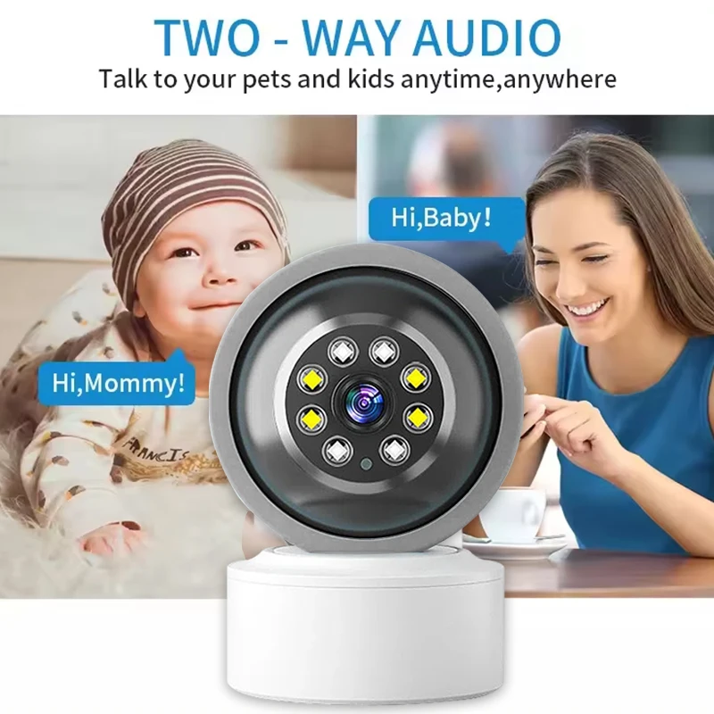 2.4G WiFi HD Indoor Smart Camera &PTZ App Remote View ​​Night Vision ​​2 Way Audio