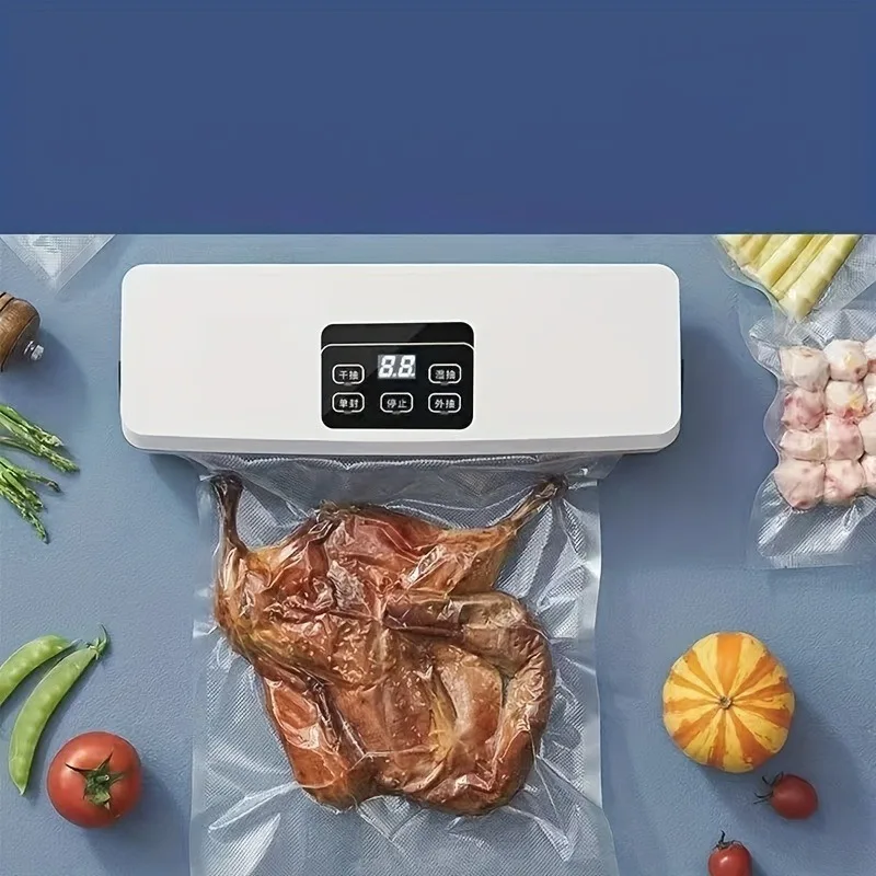 A vacuum-sealed roll bag in multiple sizes suits low-temp cooking & frozen preservation, extending food freshness. Ideal for hom