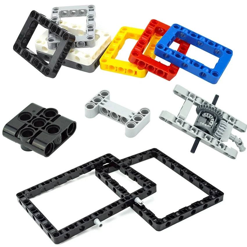 Building Blocks Technical Parts Hole Arm Pin Connector Liftarm Bricks Compatible 39793 64178 64179 39794 39790 Construction Toys