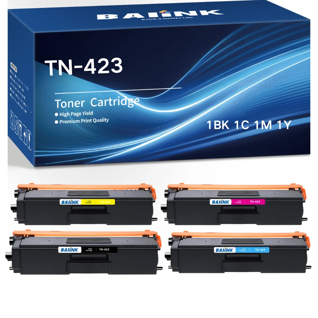 BAIINK TN423 Compatible pour Brother TN423 TN423 TN421 HLL8260CDW HLL8360CDW DCPL8410CDN DCPL8410CDW MFCL8690CDW MFCL8900CDW