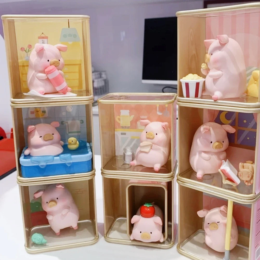 

Lulu The Piggy Caturday Series слепая коробка Kawaii аниме фигурки Коллекционная модель украшения для стола украшения подарки ручной работы игрушки
