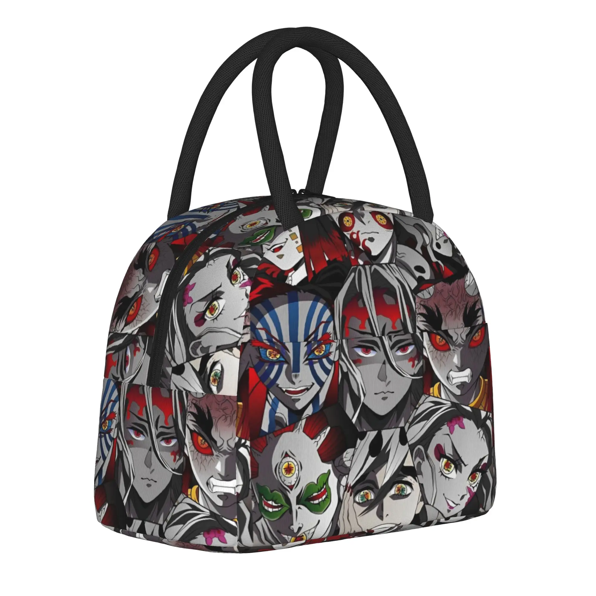 

Twelve Kizuki Insulated Lunch Bags Anime Demon Slayer Lunch Container Cooler Bag Lunch Box Tote Beach Picnic Food Storage Bags