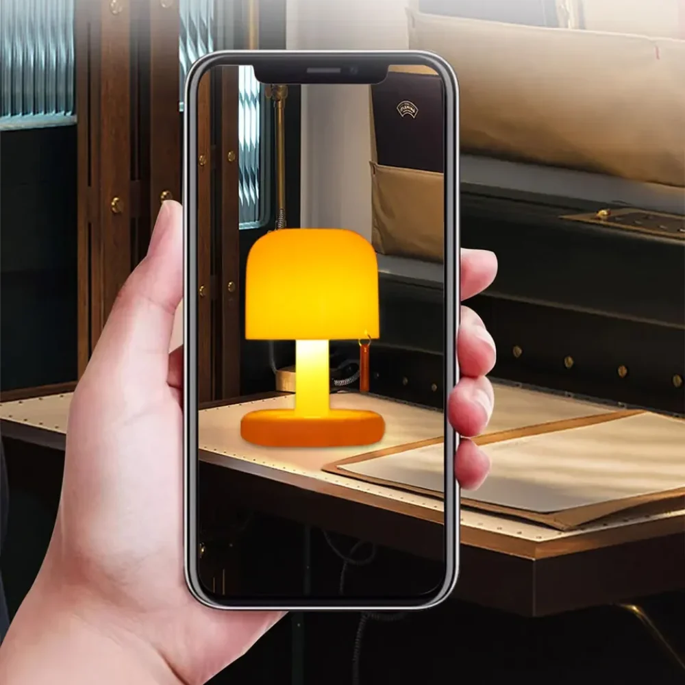 Sunset Night Light Led Table Lamp Mini USB Rechargeable Desk Bedside Bedroom Bar Room Decor Atmosphere Mood Light Minimalist