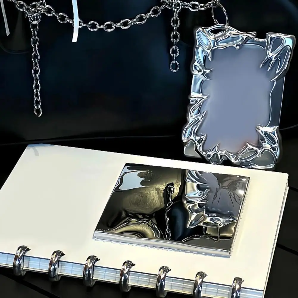 Card Cover Protective Box Vintage Picture Frame Stylish Card Cover Box with Engraved Edges for Girl Table Display for Photos