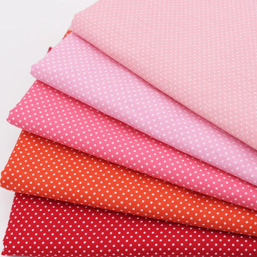 Picture 6: CMCYILING Multicolored Dot Cotton Fabric  For Baby&Child Quilting Sewing  Material Printed Cloth