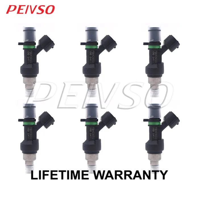 

PEIVSO 6pcs FBYCS50 15710-66J00 Fuel Injector For Suzuki Grand Vitara Base Premium XSport Luxury V6 2.7L Green