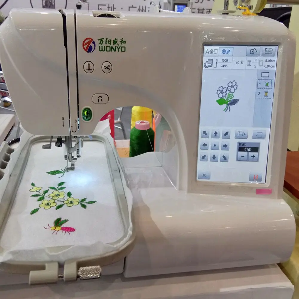 Single Head Household Portable Computerized Sewing Embroidery Machine