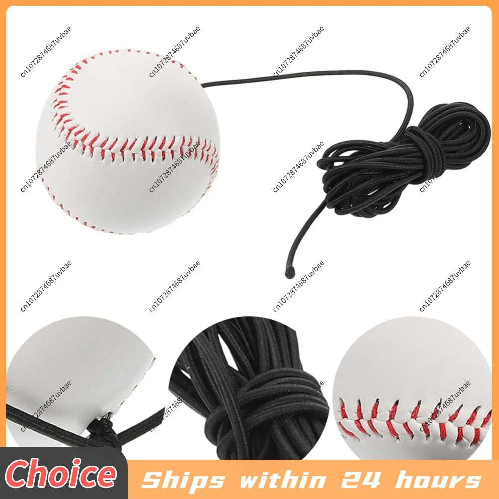 Baseball Trainer Baseball Swing Strap Practice Equipment Softball Batting Aids System Elastic String Rebound Bouncy Balls