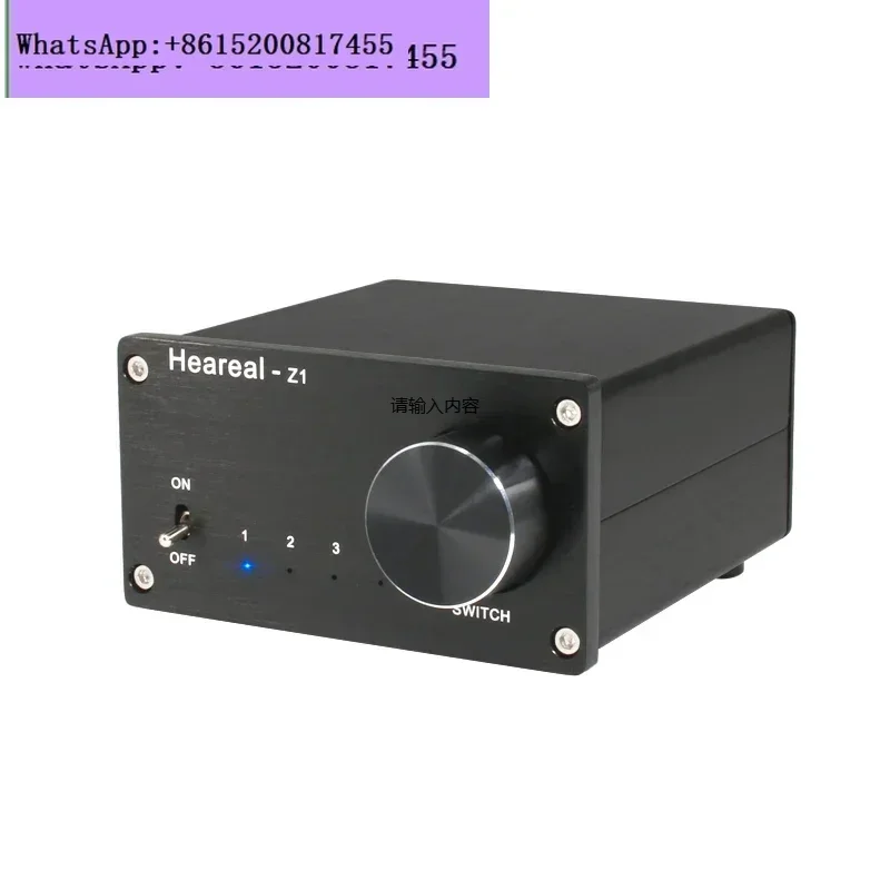 

HIFI power amplifier audio switcher 4 in 1 out switch 1 in 4 output audio source signal conversion splitter lossless mute