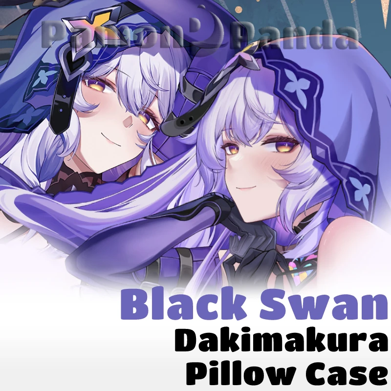 

Black Swan Dakimakura Honkai Star Rail Pillow Cover Hugging Pillow Cushion Case Otaku Full Body Pillowcase Home Bedding Decor