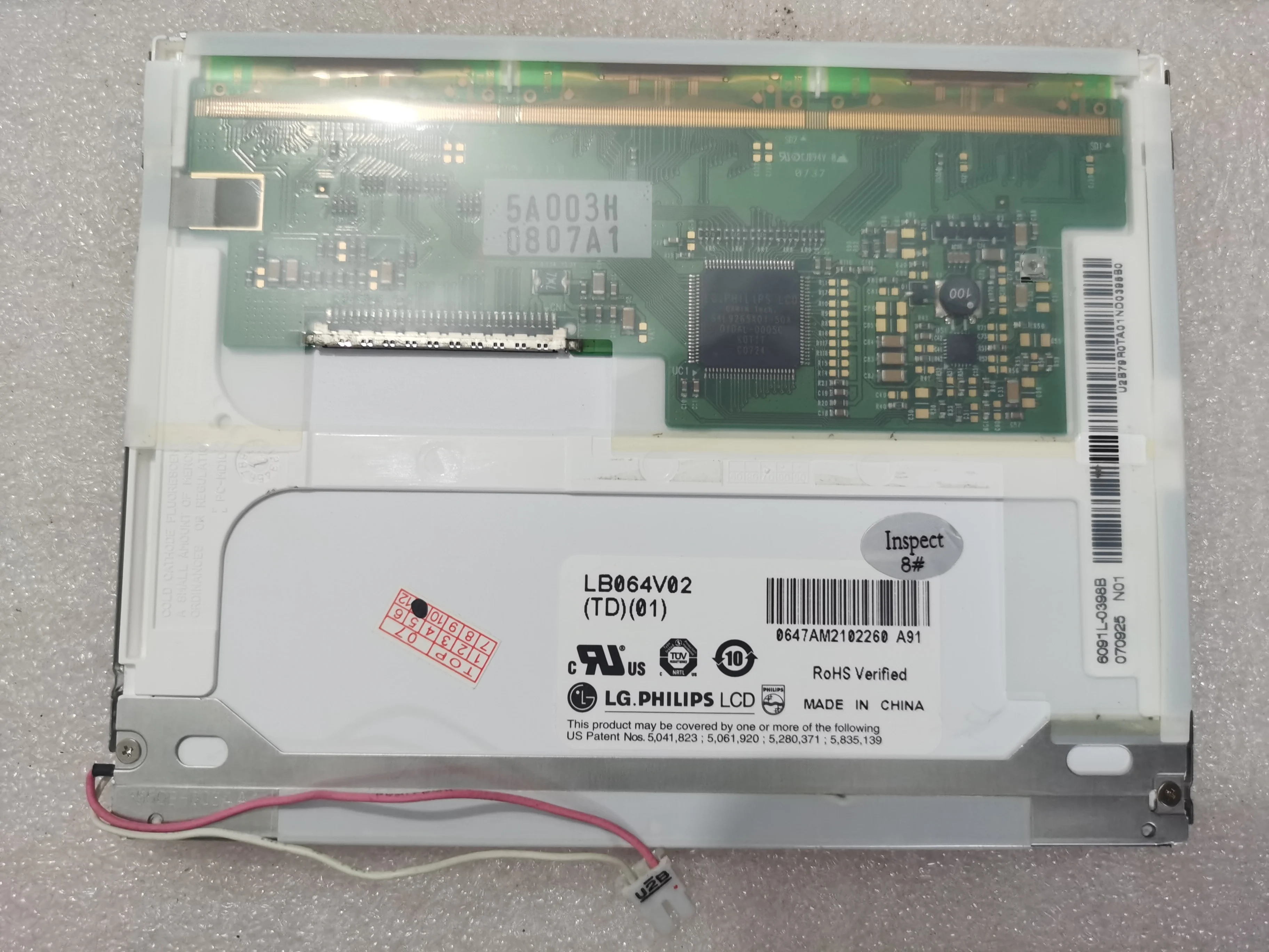 

Original LB064V02(A1) 6.4 inch screen in stock LB064V02(TD)(01) LB064V02-A1 LB064V02-TD01 LP064V1