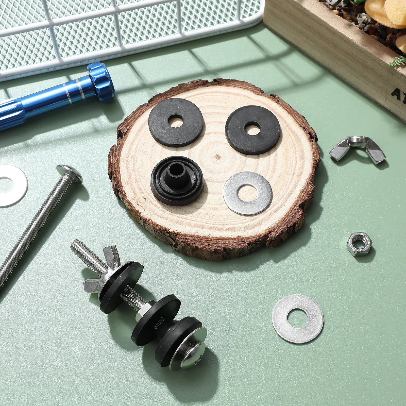 

2Pcs Toilet Tank to Bowl Bolts Rust Resistant High Strength Fastening Set for Tight Seal Compatible with Most Toilets