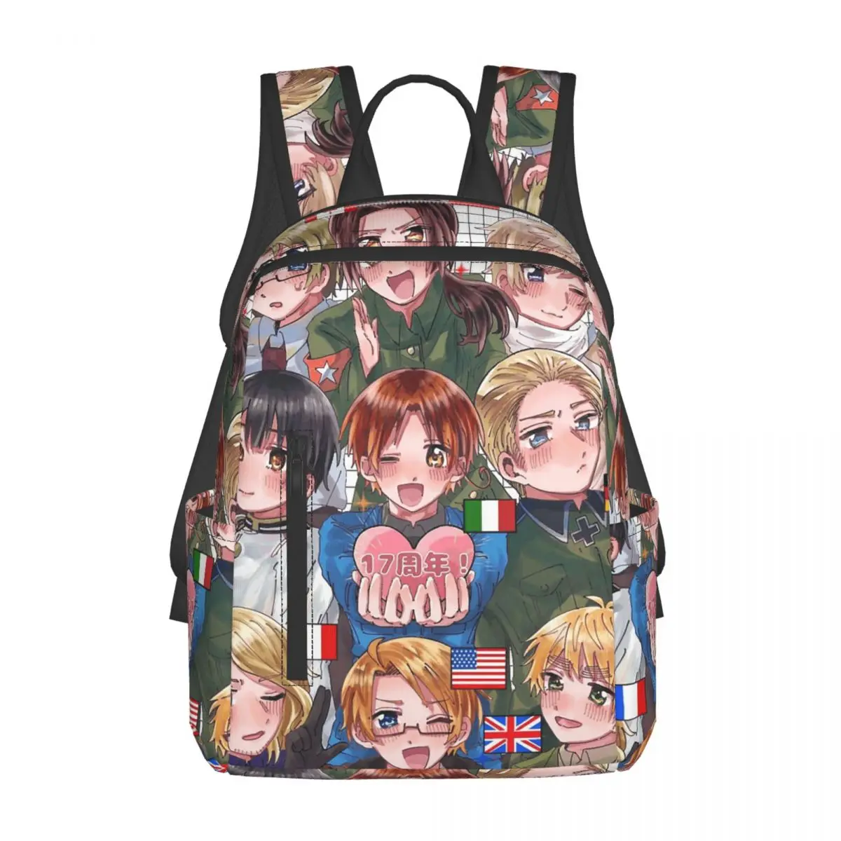 

Рюкзак Hetalia Group World Stars, вместительный рюкзак для детей, школьная сумка, сумки на плечо для мужчин и женщин