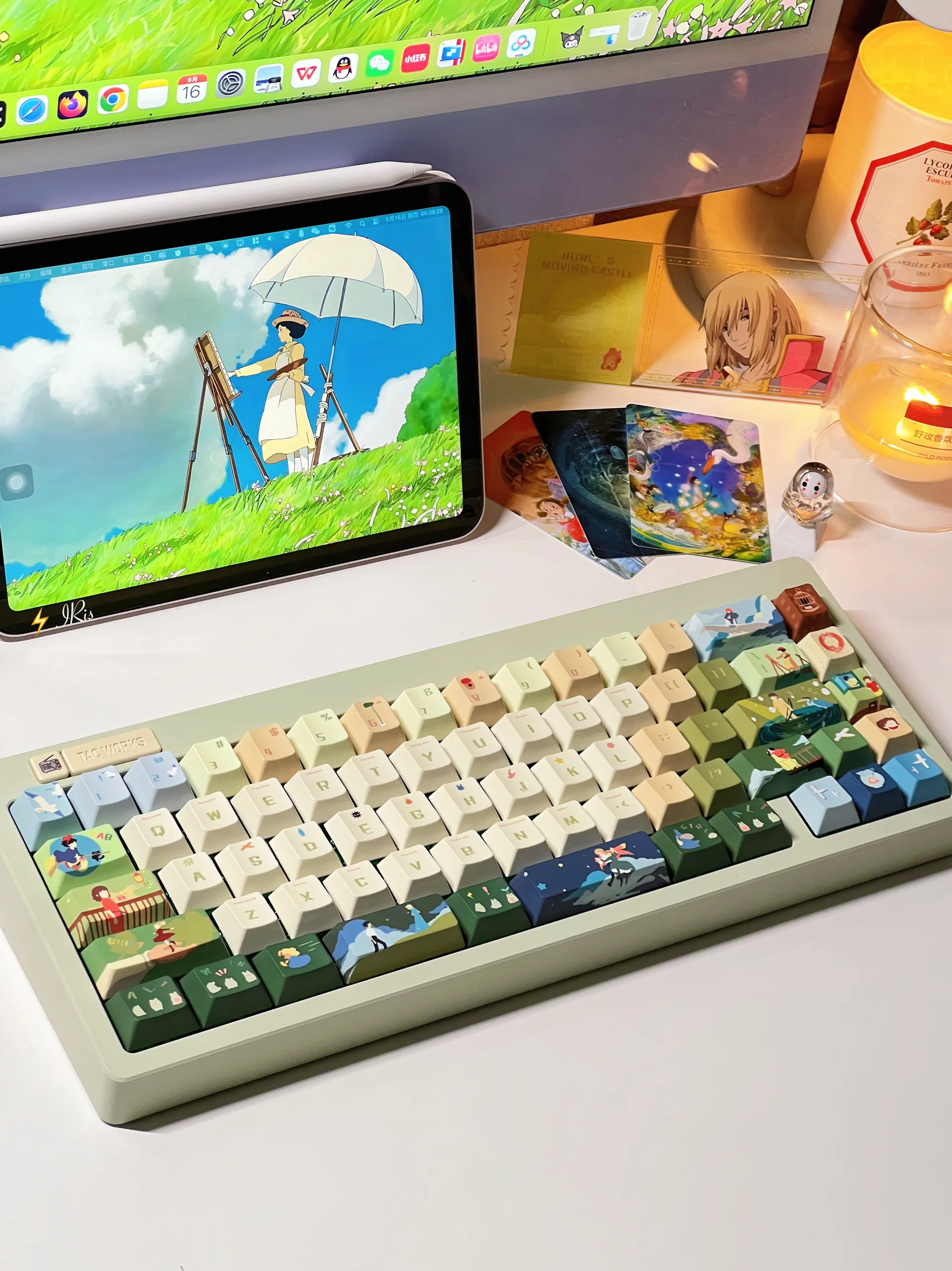 Imagem -02 - Keycaps dos Desenhos Animados para Meninas Pbt Térmico Sublimação Personalização Bonito Teclado Mecânico Presentes 141 148 Chaves