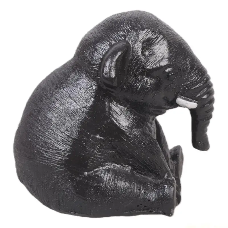 QX2E Elephant Figurines Teas Pet Ornament Figurines Handmades Statue Table Decorations