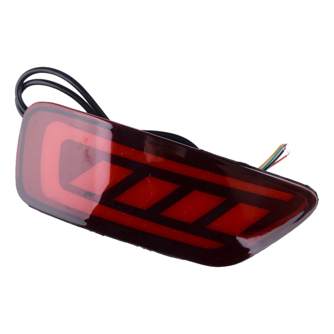 1 زوج عدسة حمراء LED المصد الخلفي بدوره أضواء عاكسة واحدة صالح ل جيب جراند شيروكي كومباس دودج رحلة 2016-2013 تيار مستمر 12 فولت