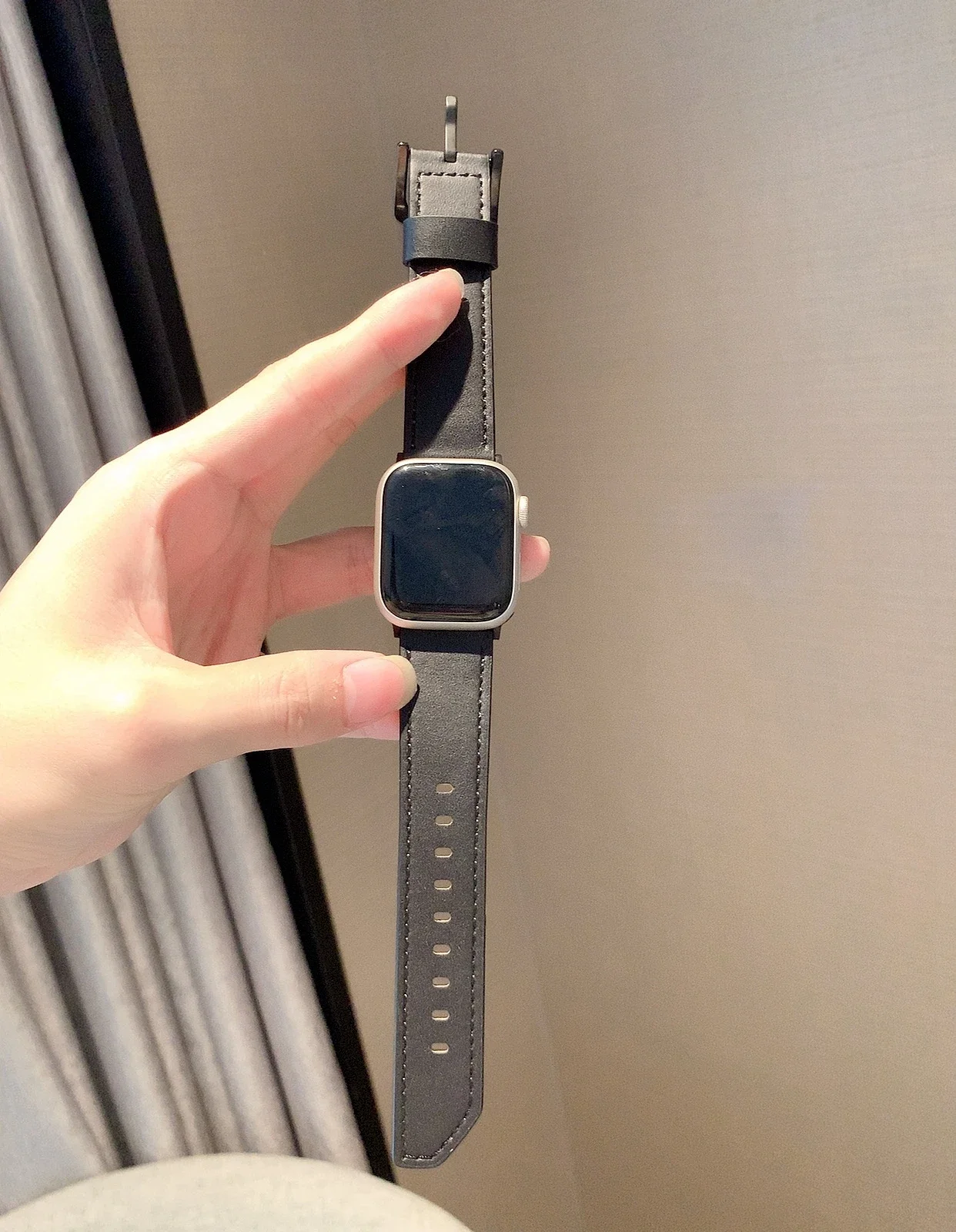 Excellent Leather loop For Apple Watch band women Series Ultra 10/9/8/7/6 38mm 40mm 41mm 42mm 44mm 45mm 46mm Strap