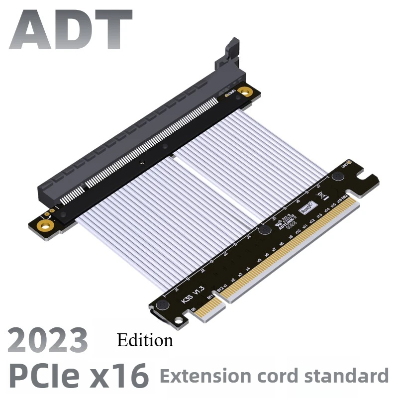 

ADT graphics card extension cable PCI-E 4.0 5.0x16 Standard version, compatible with RTX4090 and RX7900xtx